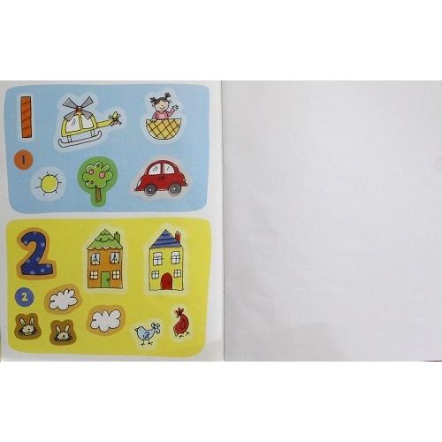 シール貼り絵本  かず １〜10  算数 ３歳 ４歳 ５歳 生活 科学 自然 世界 英語  洋書 usborne  情操教育 シール遊び プレゼント｜marieanne｜09