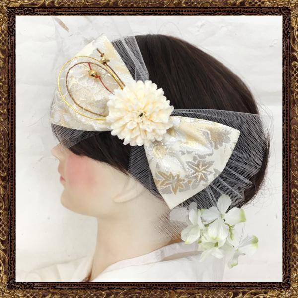 全ての 和装 七五三 成人式 卒業式 結婚式 浴衣 髪飾り 大正ロマン ふわりひらり大人のチュールリボン 純白の花嫁 最安 Nicmosul Org