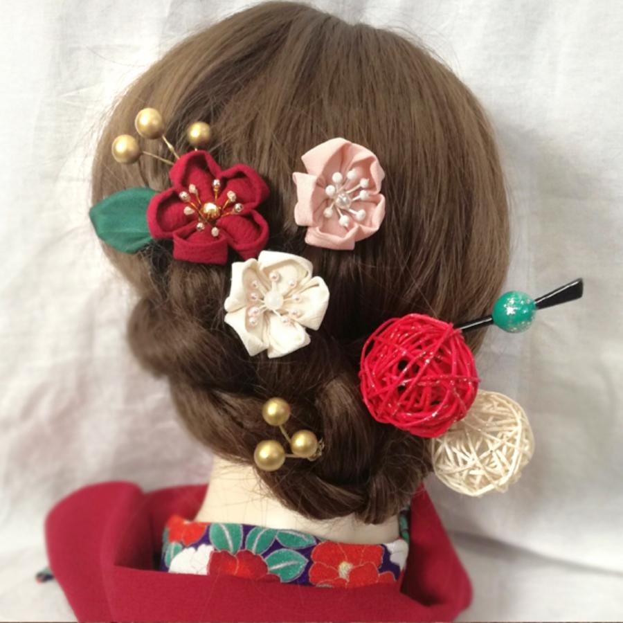 激安単価で 梅椿の花香る乙女の飾り 和装 成人式 卒業式 七五三 結婚式 プレ花嫁 ブライダル 振袖 袴 浴衣 色打掛 白無垢 髪飾り 安い Regionmarket Store