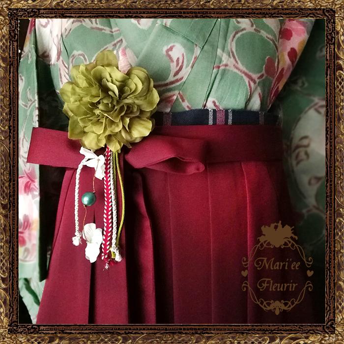 卒業式袴飾り 帯飾り 髪飾り 送料無料】卒業式 袴 髪飾り 帯飾り 袴飾り かんざし 花 2WAY