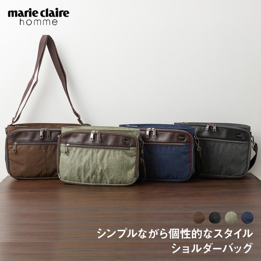 Marie Claire（マリ クレール） オム ショルダーバッグ 横型 メンズ