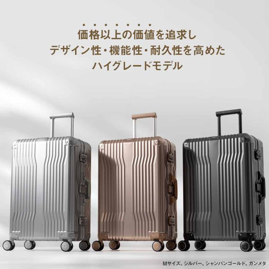 アウトレット スーツケース キャリーケース キャリーバッグ フレームタイプ M size 軽量アルミ素材 ダブルキャスター レジェンドウォーカー  3〜5日 B-1512-60 :B-1512-60:スーツケースのマリエナマキ 通販 