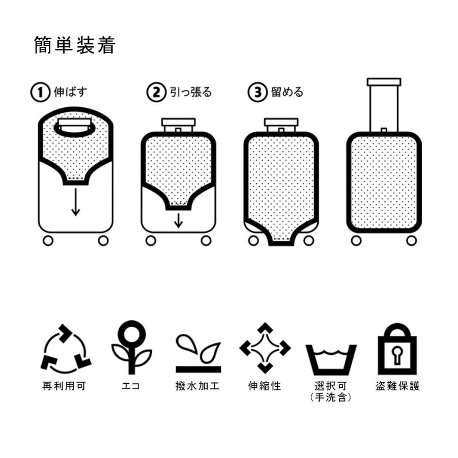 スーツケースカバー ラゲッジカバー 保護カバー Lサイズ LOQI ローキー