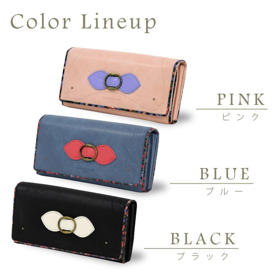 OLIVE des 財布 サイフ 長財布 さいふ リボン ロングウォレット OLIVE des 財布 サイフ 長財布 さいふ リボン ロングウォレット