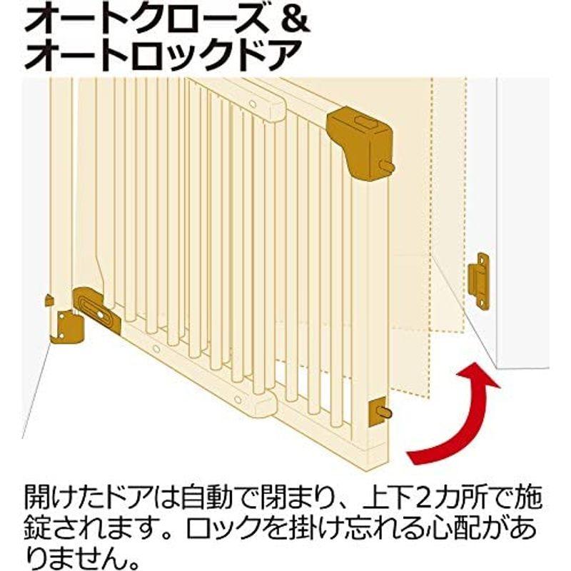 リッチェル Richell 階段の上でも使える木のバリアフリーゲート