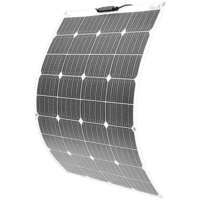 XINPUGUANG ソーラーパネル 100W 12V 単結晶 フレキシブル 太陽光発電 柔軟 極薄 軽量 携帯便利 RV キャンピングカー