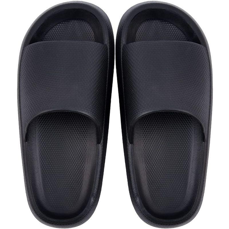 喜ばれる誕生日プレゼント アウトドアシューズ オスランドスリッパ ルームシューズ 厚底サンダル 室内 静音 超軽量 滑り止め 抗菌防臭素材 夏用 おしゃれ ブラック 24 5 25 0 Www Threeriversofs Com