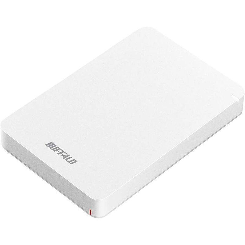 BUFFALO USB3.1(Gen.1)対応 耐衝撃ポータブルHDD 2TB ホワイト HD-PGF2.0U3-BWHA