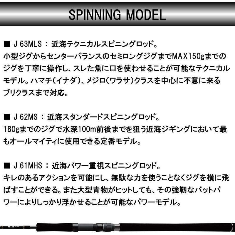 【早い者勝ち！】 ダイワ(DAIWA) ジギングロッド ブラスト・V J61MHS・V 釣り竿 【M2835255013】(15448円)