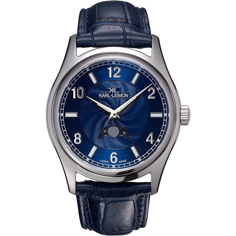 「超メルカリ市」 カルレイモンKARL LEIMON メンズ腕時計(クラシックシンプリシティーブルー)アナログ うで時計(日本製/ムーンフェイズ)CSBL01 【AAA6412604100】(22892円)