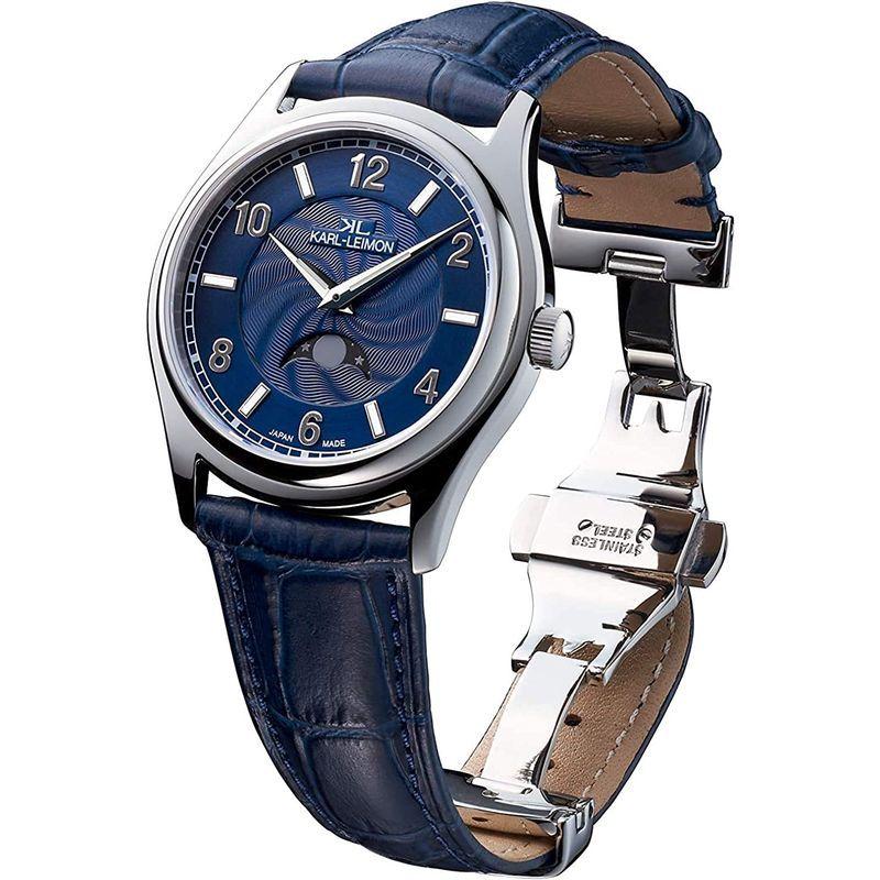 「超メルカリ市」 カルレイモンKARL LEIMON メンズ腕時計(クラシックシンプリシティーブルー)アナログ うで時計(日本製/ムーンフェイズ)CSBL01 【AAA6412604100】(22892円)