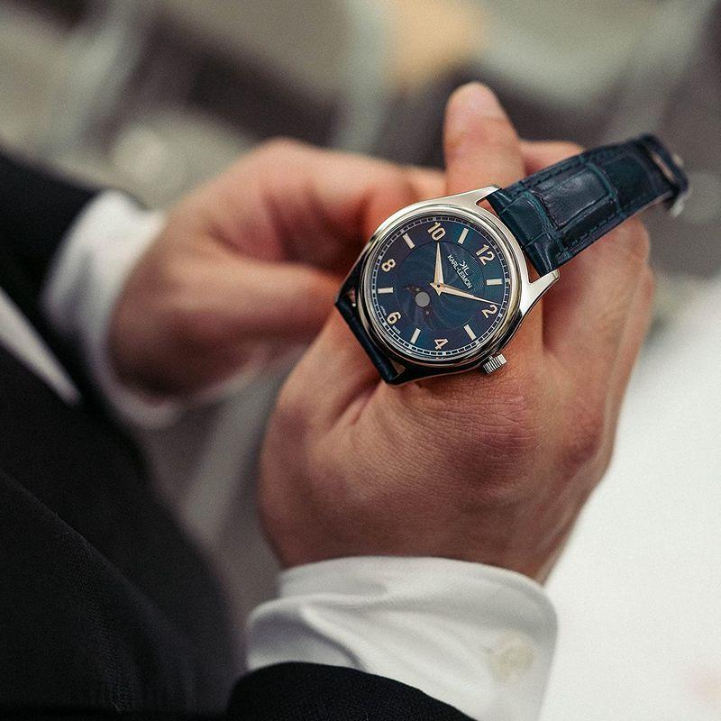 「超メルカリ市」 カルレイモンKARL LEIMON メンズ腕時計(クラシックシンプリシティーブルー)アナログ うで時計(日本製/ムーンフェイズ)CSBL01 【AAA6412604100】(22892円)