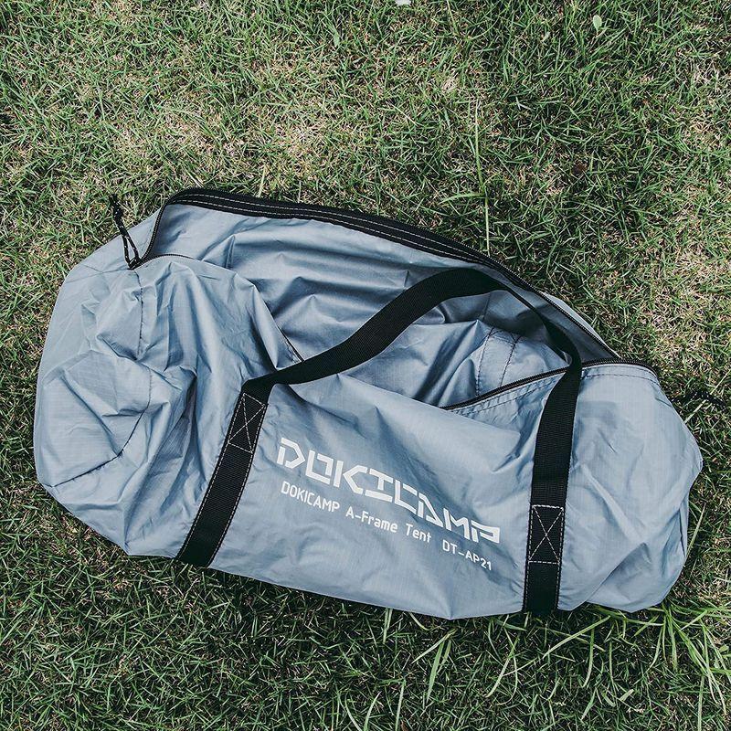 DOKICAMP ワンポールテント 軽量テント 高さ160CM かんたん設営 インナー取り外し可 煙突用防火穴 テント内料理・焚火可 ソロ ワンポールテント 軽量テント 高さ160CM かんたん設営 インナー取り外し可 煙突用防火穴 テント内料理 焚火可 ソロ