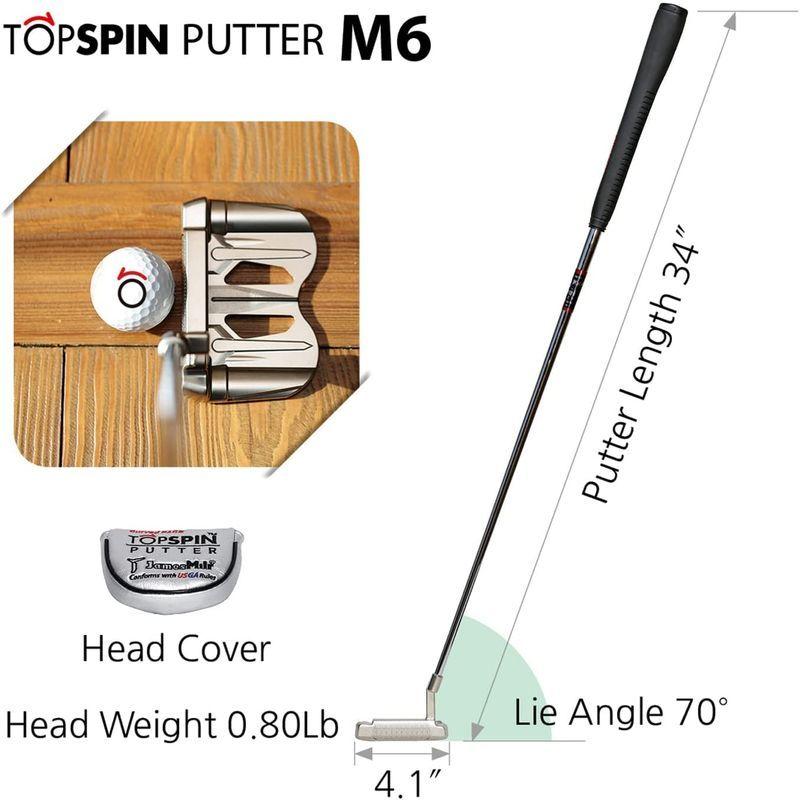 【推し】 JAMESMILR (ジェームズミラー) TOPSPIN パター マレット 6 鍛造バタフライ 【UOI1634549260】(58351円)