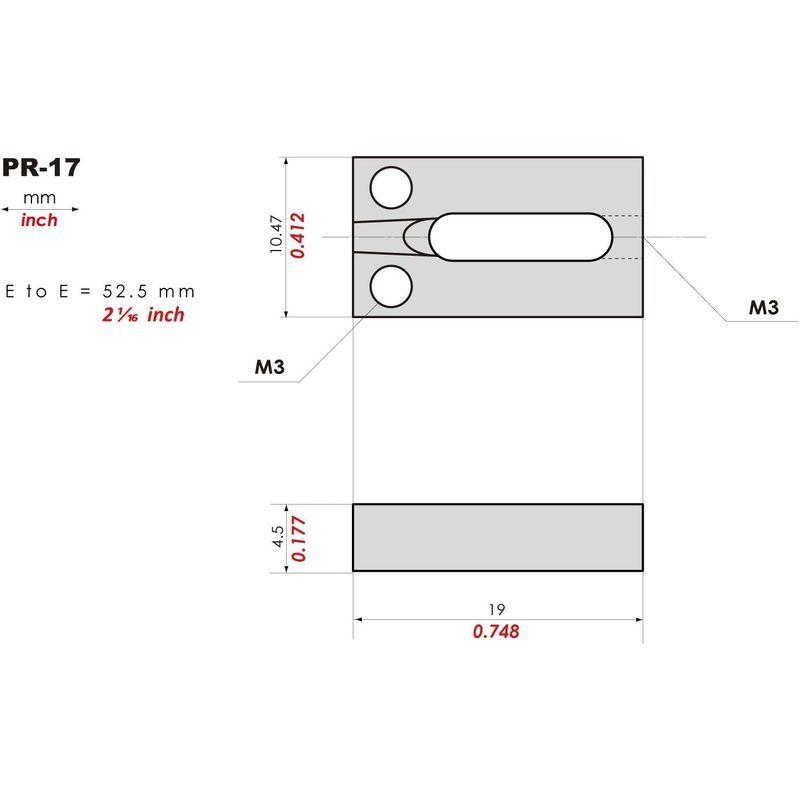 KTS チタンパーツ PR-17 ブロックタイプサドル (10.5mm