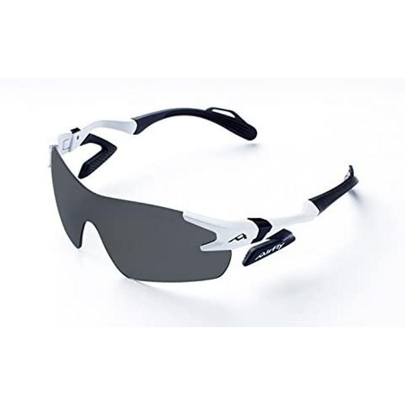 AirFly（エアフライ）サングラス 鯖江産モデル 偏光レンズセット (ホワイトマット) AF-301 C-2