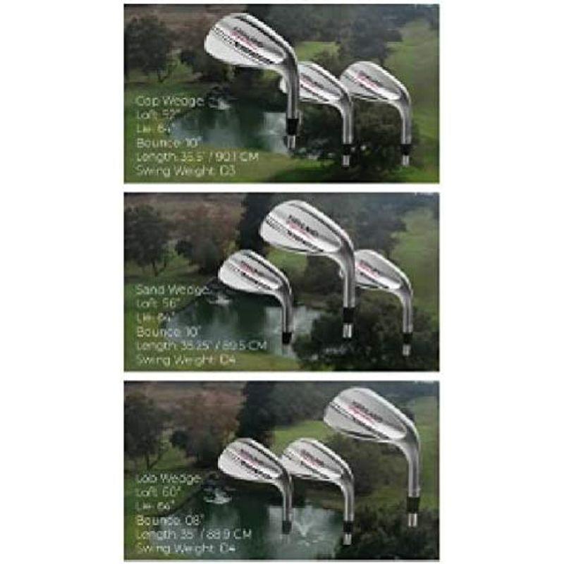 送料無料 Kirkland(カークランド) ゴルフクラブウェッジ3本セット 高スピン 右利き用 高性能コストコウェッジ シルバー 1165mm x 2 【2173159385】(11841円)