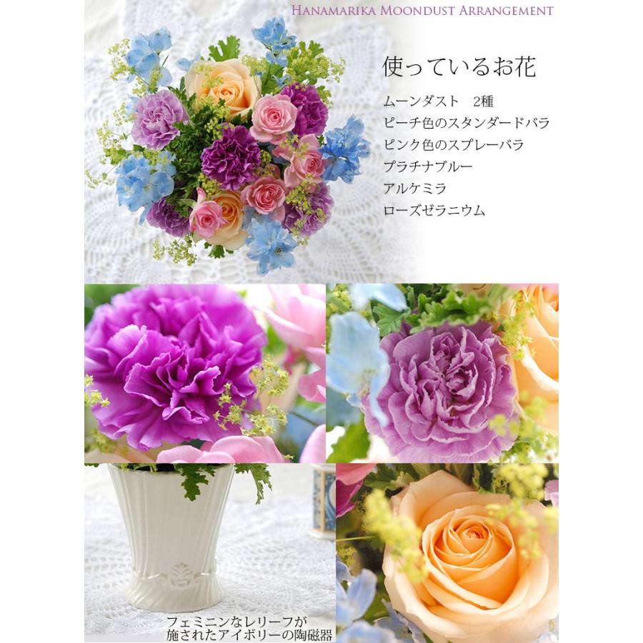 花 ギフト プレゼント Mothersday ムーンダスト カーネーションアレンジ 生花 送料無料 宅配 おしゃれ カーネーション 9mf03 横浜花まりかフラワーギフト専門店 通販 Yahoo ショッピング