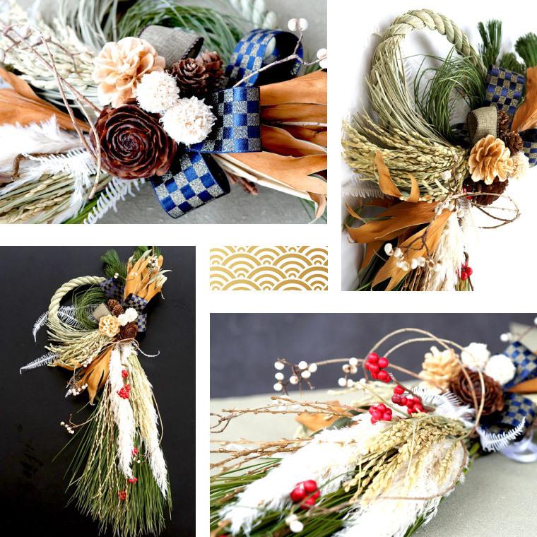 正月飾り おしゃれ スワッグ お飾り 鳳凰 玄関 ドア 飾り 生花 しめ縄 お歳暮 お年賀 ギフト お正月 花 アレンジ 手作り ギフト 宅配 配達 贈り物 Kzr 01 横浜花まりかフラワーギフト専門店 通販 Yahoo ショッピング