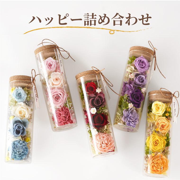 プリザーブドフラワー 結婚祝い クリスマス プレゼント 女性 花 ハッピーフラワーボトル バラ 誕生日 退職 還暦祝い 誕生日 ガラス ギフト 母 祖母 60代 70代 |  | 06
