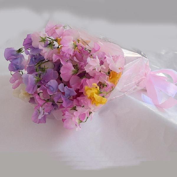 退職祝い 花 ギフト ミックス スイトピー 25本 花束 生花 結婚祝い プレゼント 定年 女性 お花 宅配 誕生日 母 祖母 贈り物 Spring T 01 横浜花まりかフラワーギフト専門店 通販 Yahoo ショッピング