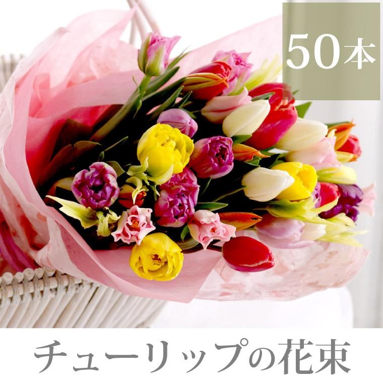 7日前予約品 花束 花 ギフト チューリップ 花束 50本 生花 誕生日 プレゼント 送別会 退職祝い 女性 就職祝い 卒業祝い 入学祝い お花 Tulip 11 横浜花まりかフラワーギフト専門店 通販 Yahoo ショッピング
