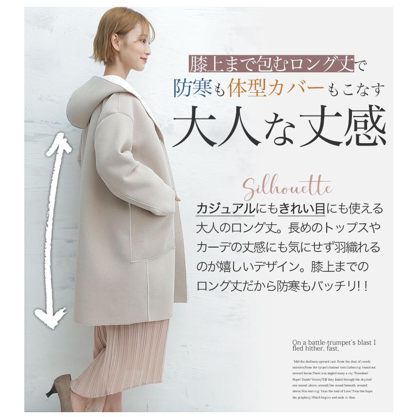 大きいサイズ レディース アウター コート ロング 軽量 ボンディング フード ジャケット 秋冬服 30代 40代 50代 ファッション 2496 大きいサイズ レディース マリリン 通販 Yahoo ショッピング