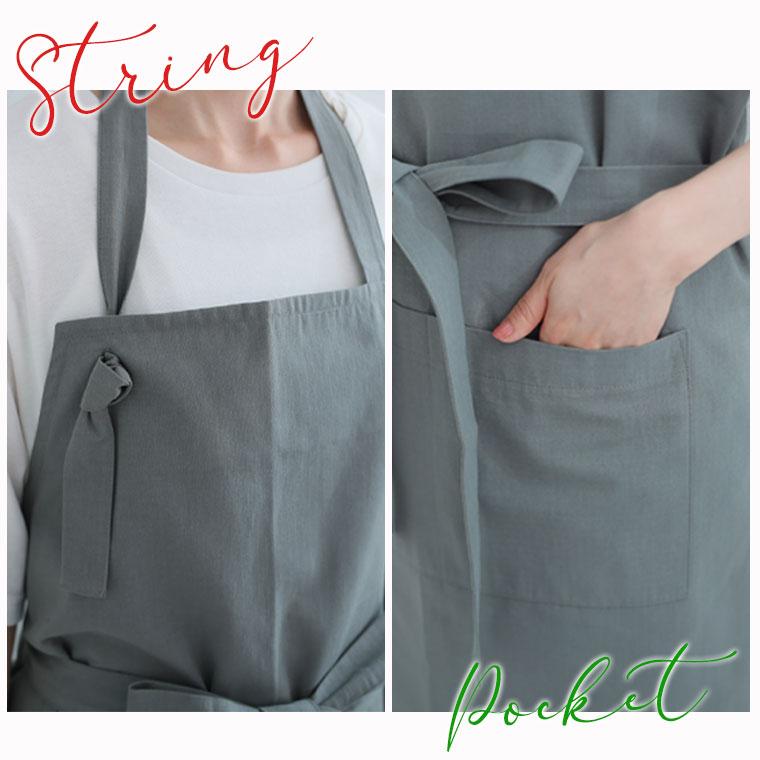 大きいサイズ レディース 小物 スタッフおもちが作りました ぽっちゃりさん専用 綿100％ナチュラルエプロン オリジナル エプロン ガーデニング LL 3L 4L | A HAPPY MARILYN | 09