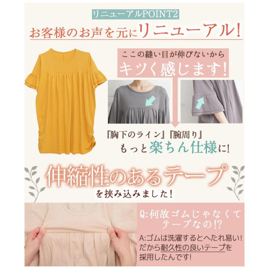 大きいサイズ レディース ワンピース 五分袖 フレア袖 綿100 胸下ギャザー サイドタック 春 夏服 30代 40代 50代 ファッション Ma 大きいサイズ レディース マリリン 通販 Yahoo ショッピング