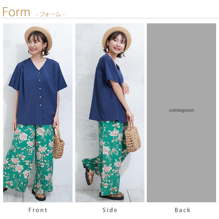 大きいサイズ レディース ブラウス 肩タック ブラウス シャツ トップス LL 3L 4L 5L 6L 夏 夏物 夏服 夏用 A｜marilyn｜20