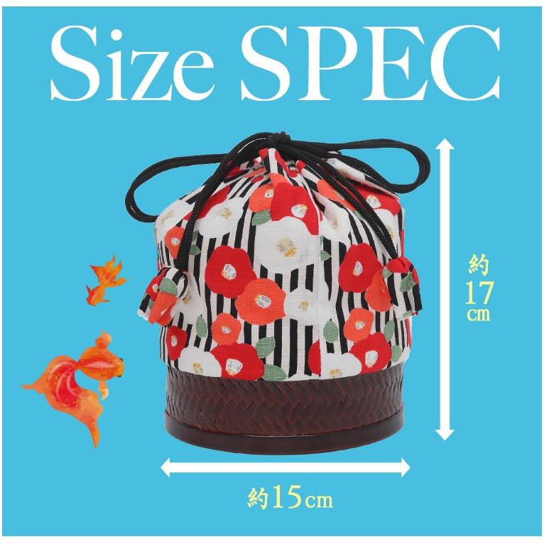 大きいサイズ レディース バッグ かご巾着 華やか 美人な カゴバッグ 6柄 レトロ ゆかた柄 春 夏服 30代 40代 50代 ファッション M | A HAPPY MARILYN | 06