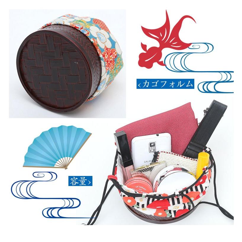 大きいサイズ レディース バッグ かご巾着 華やか 美人な カゴバッグ 6柄 レトロ ゆかた柄 春 夏服 30代 40代 50代 ファッション M | A HAPPY MARILYN | 07