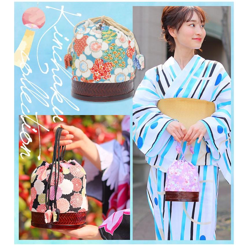 大きいサイズ レディース バッグ かご巾着 華やか 美人な カゴバッグ 6柄 レトロ ゆかた柄 春 夏服 30代 40代 50代 ファッション M | A HAPPY MARILYN | 08