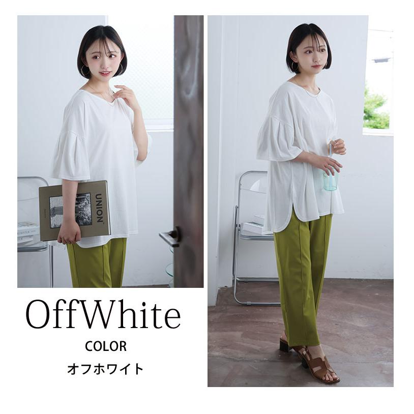 大きいサイズ レディース トップス さらさら快適 夏のひんやり 袖タック フレア チュニック Tシャツ カットソー LL 3L 4L 5L 6L 半袖 夏 夏物 A |  | 14