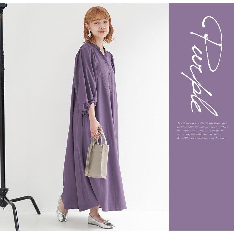 大きいサイズ レディース ワンピース 長袖 ロング丈 LAVEANGE ラビアンジェ ボリュームスリーブ シャツワンピ 秋服 秋冬 30代 40代 50代 ファッション :859508:大きいサイズ レディース マリリン 通販 LAVEANGEラビアンジェジャンパースカート大きいサイズチェック柄オシャレ
