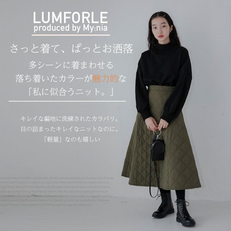 大きいサイズ レディース トップス 【LUMFORLE　produced by My:nia】ニット 編み立て リブニット 裏起毛 プルオーバー セーター LL 3L｜marilyn｜07