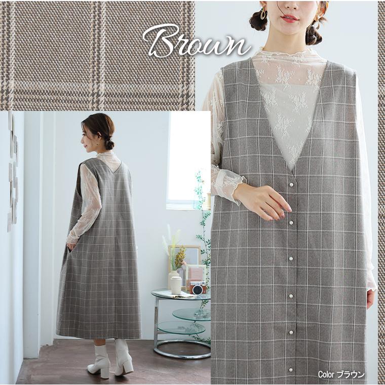 大きいサイズ レディース ワンピース 首まわりスッキリ Vネック