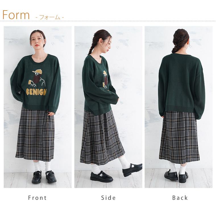 大きいサイズ レディース トップス ヒゲおじさん ニット プル 大きいサイズ レディース トップス ヒゲおじさん ニット プル