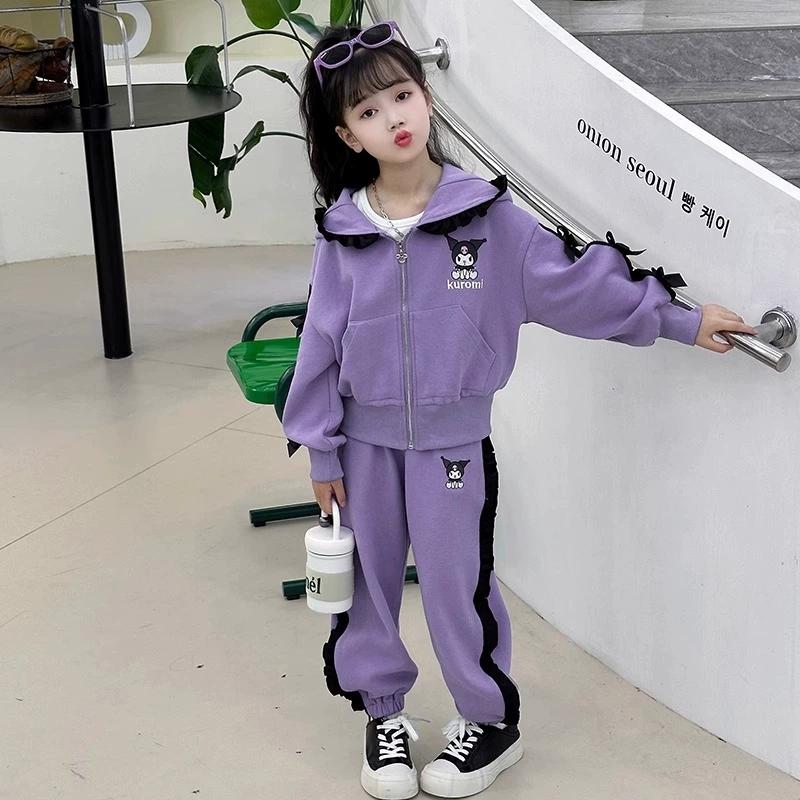 クロミ ちゃん 子供 パーカー 上下セット ジャケット コート 長袖 長