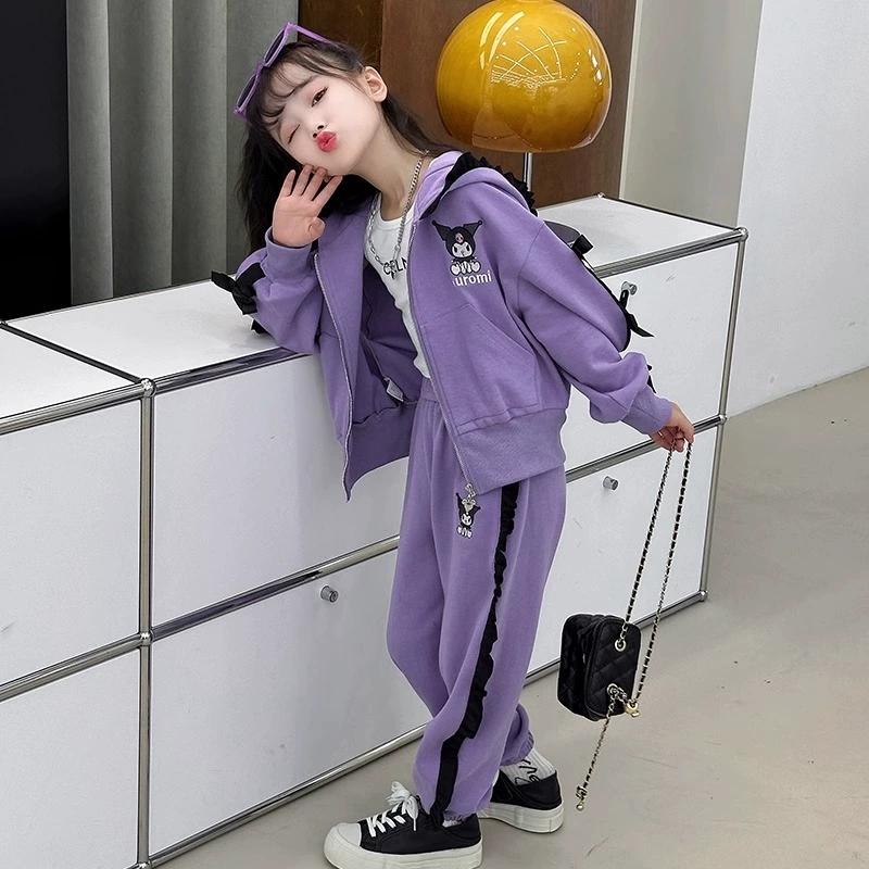 クロミ ちゃん 子供 パーカー 上下セット ジャケット コート 長袖 長