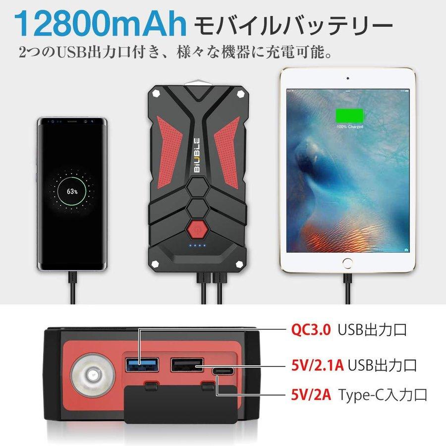 BIUBLE ジャンプスターター 21800mAh大容量2000AピークB087