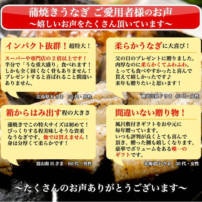 国産 うなぎ 蒲焼き 超特大 1尾 誕生日 プレゼント ギフト 贈答用 送料無料｜marin-online｜05