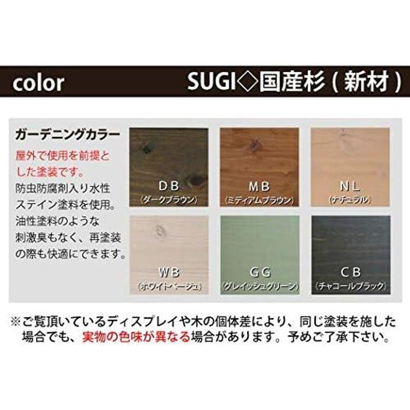 ディズニープリンセスのベビーグッズも大集合 WOODPRO スクエア プランター 長方形 2個セット 幅595mm×奥行230mm×高さ205mm MB（ミディアムブラウン）色 木製