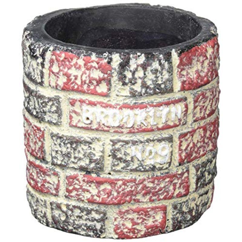 GREENHOUSE レンガウォールポット ラウンド S ブラウン 4016CBR 2022101711251501882マリン