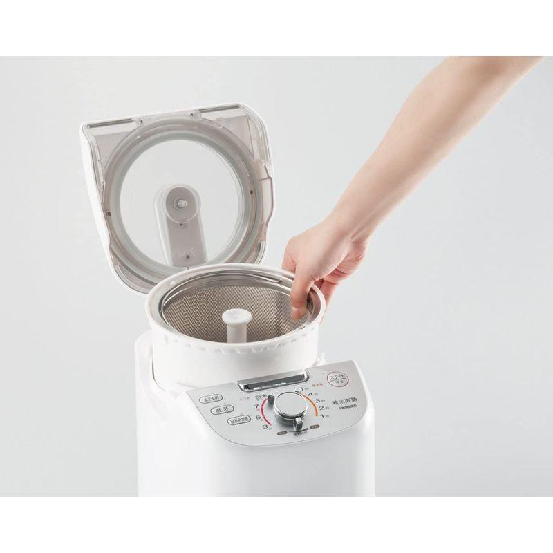 TWINBIRD コンパクト精米器 精米御膳 ホワイト MR-E751W コンパクト精米器 精米御膳 ホワイト MR E751W