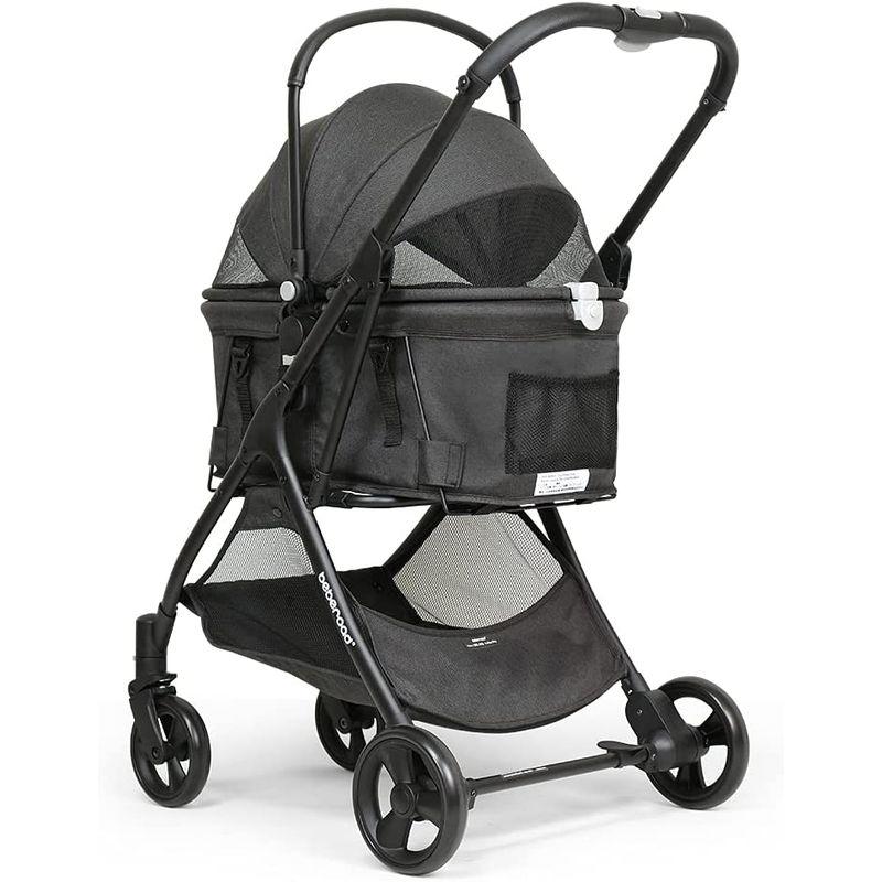 本日価格！！ Beberoadペットカート ペットバギー 多機能折りたたみ式猫小型犬ペットベビーカー 取り外し可能なバスケット 金属製のハンドル 3way 【K2164765000】(11799円)
