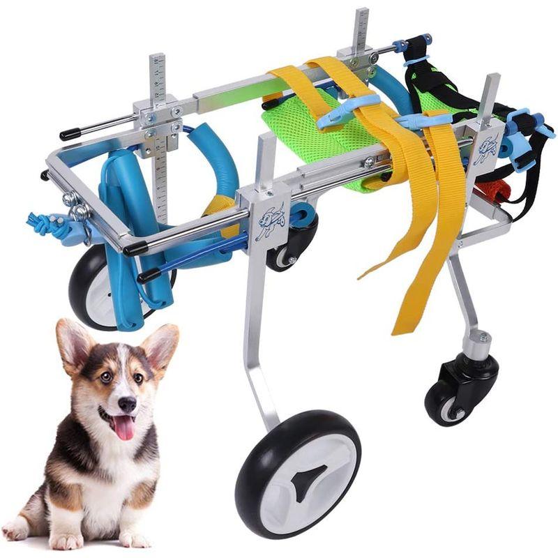 犬用歩行器 車椅子 ペット用 歩行器 4輪 犬用 車椅子 調節可能 障害者ペット/犬/猫用 後ろ足 ポータブル(XS) 車椅子 ペット用 歩行器 4輪 犬用 調節可能 障害者ペット/犬/猫用 後ろ足 ポータブル XS