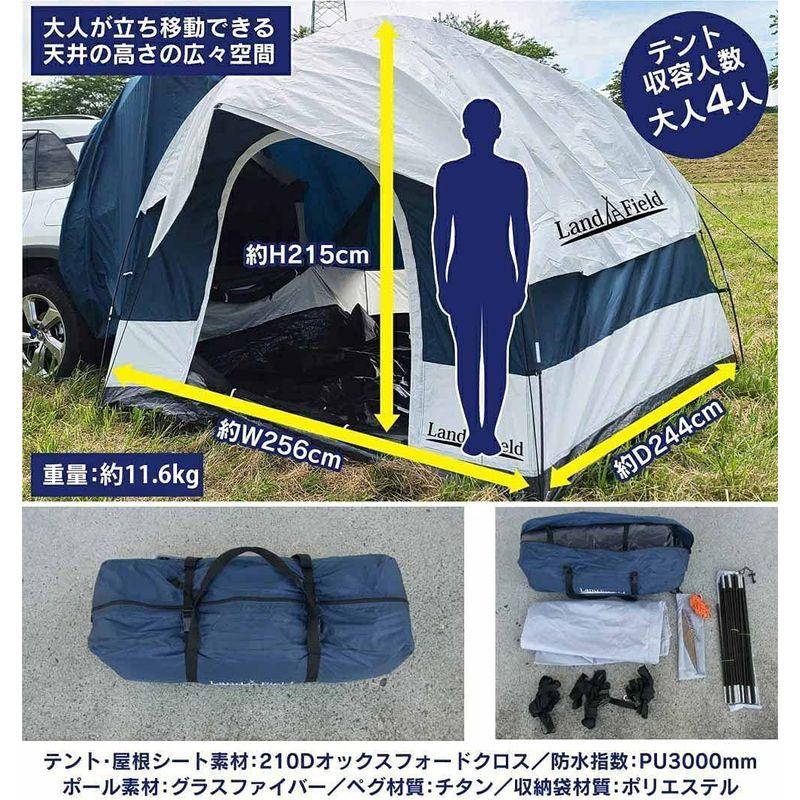 【新入荷】 LandField ランドフィールド リアゲート ハッチバックテント 車中泊テント 車と連結 屋根シート付 汎用タイプ LF-CHT020- 【IQY6706785049】(23943円)