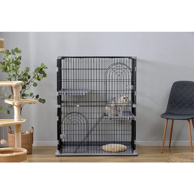[即日発送] Freeberty 猫 ケージ キャットケージ 2段 猫ゲージ おしゃれ キャットハウス ネコ ハウス 多段 留守番 保護 脱走防止 多頭飼 【V2095916413】(11424円)
