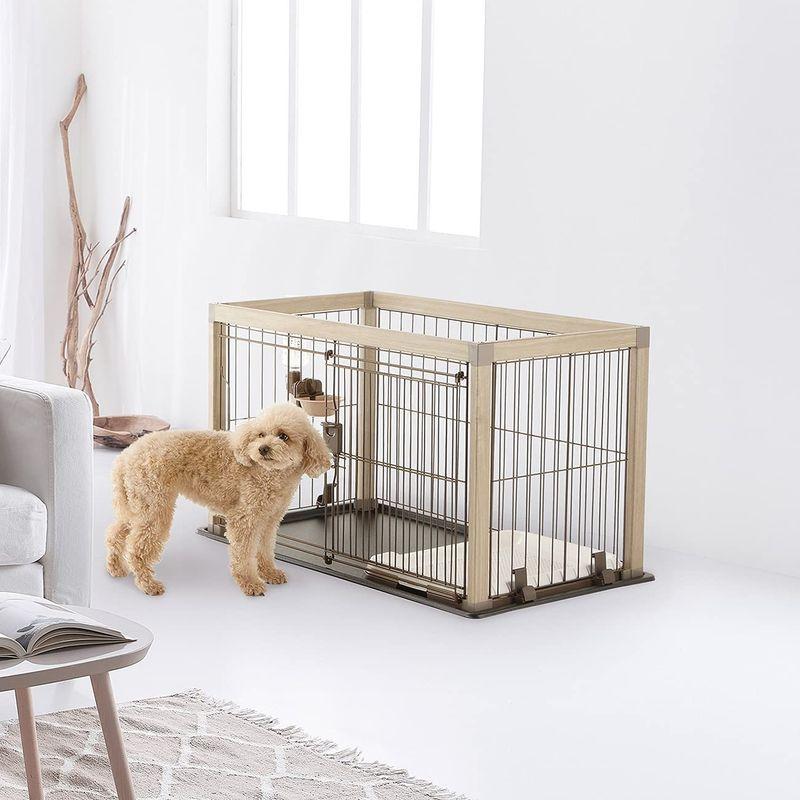 リッチェル アルミフレームペットサークル 90-60 ベージュ アルミフレームペットサークル ベージュ